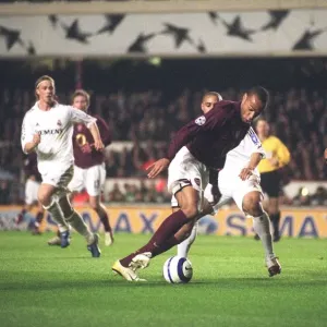 Thierry Henry vs Raul Print, 2006 UEFA Champions League Match at Highbury Thierry Henry vs Raul Print, 2006 UEFA Champions League Match at Highbury