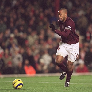 Thierry Henry on his way to scoring Arsenals 3rd goal. Arsenal 4: 0 Portsmouth