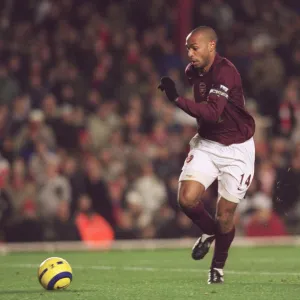 Thierry Henry on his way to scoring Arsenals 3rd goal. Arsenal 4: 0 Portsmouth