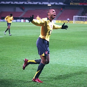 Thierry Henry's Euphoric First Goal: Arsenal's UEFA Champions League Victory Over Sparta Prague (18/10/2005)