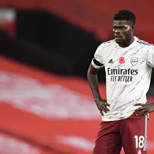 Thomas Partey in Action: Arsenal vs. Manchester United, 2020-21 Premier League (Behind Closed Doors)