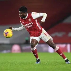 Thomas Partey in Action: Arsenal vs. Crystal Palace (2020-21) - Emirates Stadium (Behind Closed Doors)