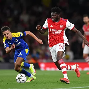 Thomas Partey in Action: Arsenal vs AFC Wimbledon, Carabao Cup Third Round