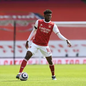 Thomas Partey in Action: Arsenal vs Fulham, Emirates Stadium, April 2021 (Behind Closed Doors)