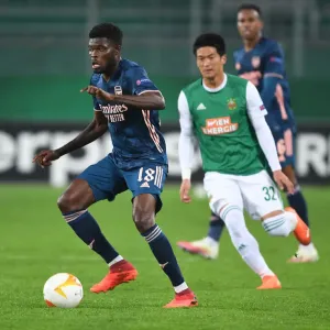 Thomas Partey in Action: Arsenal vs Rapid Vienna, UEFA Europa League 2020-21