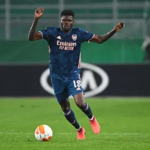 Thomas Partey in Action: Arsenal vs Rapid Vienna, UEFA Europa League 2020-21