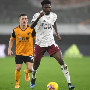 Thomas Partey in Action: Arsenal vs Wolverhampton Wanderers, Premier League 2020-21 Thomas Partey in Action: Arsenal vs Wolverhampton Wanderers, Premier League 2020-21