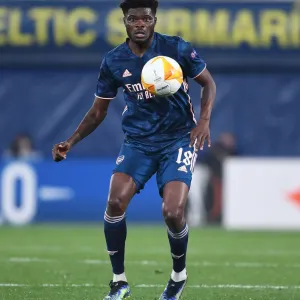 Thomas Partey in Action: Arsenal's UEFA Europa League Semi-Final vs Villarreal (Behind Closed Doors)