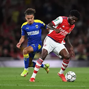Thomas Partey Clashes with Ayoub Assal: Arsenal vs AFC Wimbledon in Carabao Cup