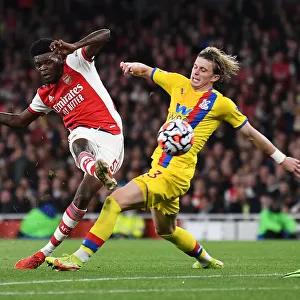 Thomas Partey Faces Pressure from Conor Gallagher in Arsenal vs Crystal Palace Premier League Clash