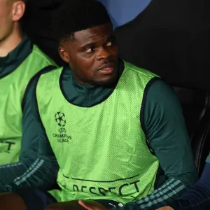 Thomas Partey Gears Up: Arsenal's Champion's League Showdown against RC Lens, France (2023-24) Thomas Partey Gears Up: Arsenal's Champion's League Showdown against RC Lens, France (2023-24)