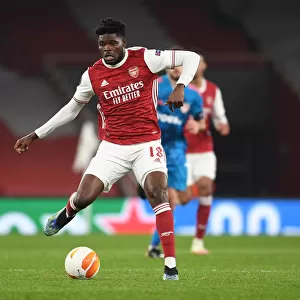 Thomas Partey Leads Arsenal in Europa League Match against Olympiacos (Behind Closed Doors), 2021