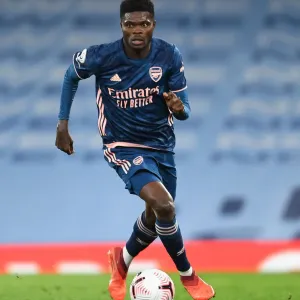 Thomas Partey: Premier League Showdown at Empty Etihad Stadium - Manchester City vs. Arsenal (2020-21)