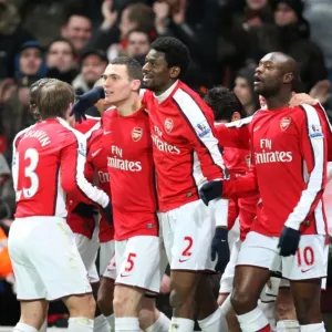 Thomas Vermaelen and Abou Diaby: Arsenal's Unstoppable Duo Celebrates Third Goal Against Bolton Wanderers (4:2) Thomas Vermaelen and Abou Diaby: Arsenal's Unstoppable Duo Celebrates Third Goal Against Bolton Wanderers (4:2)