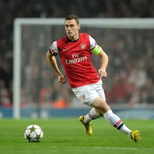 Thomas Vermaelen: In Action for Arsenal against Schalke, UEFA Champions League (2012) Thomas Vermaelen: In Action for Arsenal against Schalke, UEFA Champions League (2012)