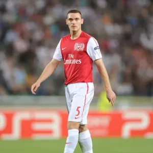 Thomas Vermaelen in Action: Arsenal vs Udinese, UEFA Champions League Play-Off, 2011 Thomas Vermaelen in Action: Arsenal vs Udinese, UEFA Champions League Play-Off, 2011