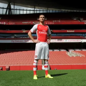 Thomas Vermaelen (Arsenal). Arsenal 1st Team Photocall. Emirates Stadium, 7 / 8 / 14