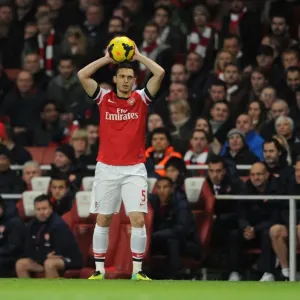 Thomas Vermaelen (Arsenal). Arsenal 2: 0 Liverpool. Barclays Premier League. Emirates Stadium Thomas Vermaelen (Arsenal). Arsenal 2: 0 Liverpool. Barclays Premier League. Emirates Stadium