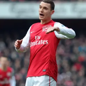 Thomas Vermaelen (Arsenal). Arsenal 7: 1 Blackburn Rovers. Barclays Premier League