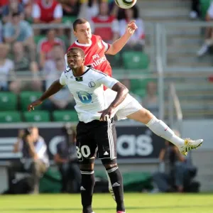 Thomas Vermaelen (Arsenal) Bruno Mezenga (Leiga). Legia Warsaw 5: 6 Arsenal Thomas Vermaelen (Arsenal) Bruno Mezenga (Leiga). Legia Warsaw 5: 6 Arsenal