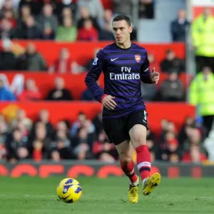 Thomas Vermaelen (Arsenal). Manchester United 2: 1 Arsenal. Barclays Premier League Thomas Vermaelen (Arsenal). Manchester United 2: 1 Arsenal. Barclays Premier League