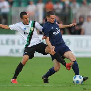 Thomas Vermaelen (Arsenal) Roland Ugrai (Szombathelyi) Thomas Vermaelen (Arsenal) Roland Ugrai (Szombathelyi)