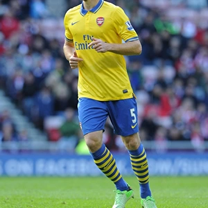 Thomas Vermaelen (Arsenal). Sunderland 1: 3 Arsenal. Barclays Premier League. Stadium of Light