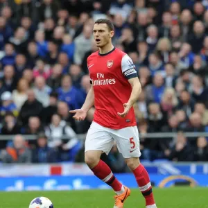 Thomas Vermaelen Focused: Everton vs Arsenal, Premier League 2013/14