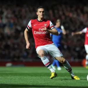 Thomas Vermaelen Focuses in Arsenal vs Chelsea Clash (2012-13) Thomas Vermaelen Focuses in Arsenal vs Chelsea Clash (2012-13)