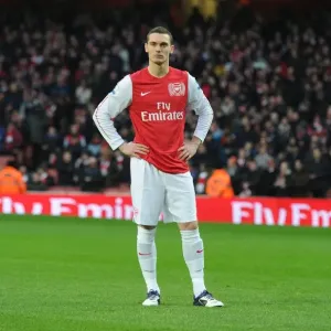 Thomas Vermaelen Focuses in Arsenal's FA Cup Clash Against Aston Villa