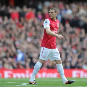 Thomas Vermaelen Focuses Against Chelsea - Arsenal vs. Chelsea, Premier League 2011-12 Thomas Vermaelen Focuses Against Chelsea - Arsenal vs. Chelsea, Premier League 2011-12