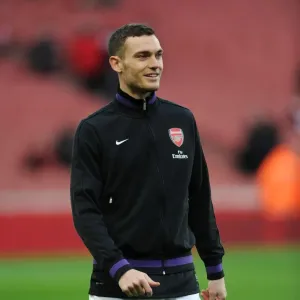 Thomas Vermaelen Gearing Up: Arsenal vs Everton, Premier League 2012-13