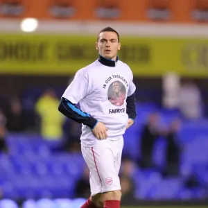 Thomas Vermaelen Gears Up: Everton vs Arsenal, Premier League 2011-12 Thomas Vermaelen Gears Up: Everton vs Arsenal, Premier League 2011-12