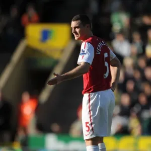 Thomas Vermaelen Leads Arsenal at Carrow Road Against Norwich City - Premier League, 19/11/11