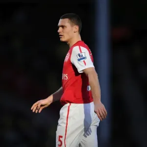 Thomas Vermaelen Leads Arsenal in Premier League Clash at Carrow Road, November 19, 2011