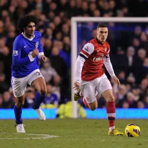 Thomas Vermaelen vs Marouane Fellaini: A Premier League Showdown at Goodison Park, 2012-13