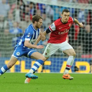 Thomas Vermaelen vs. Nick Powell: A FA Cup Semi-Final Battle at Wembley Stadium Thomas Vermaelen vs. Nick Powell: A FA Cup Semi-Final Battle at Wembley Stadium