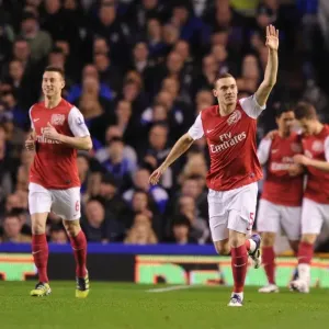 Thomas Vermaelen's Goal: Everton vs. Arsenal, Premier League 2011-12