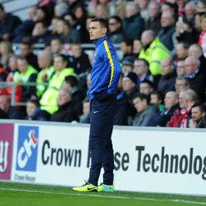 Thomas Vermaelen's Intense Focus at Cardiff City Stadium (Cardiff City vs Arsenal, Premier League 2013-14)
