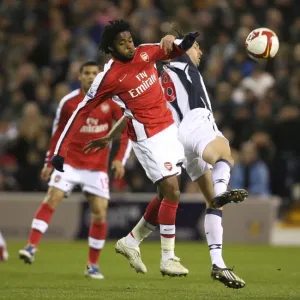 Three-Goal Showdown: Alex Song (Arsenal) vs. Jonathan Greening (West Brom), Arsenal's Dominant Performance (3-1)
