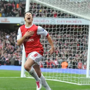 Thrilling Comeback: Samir Nasri's Stunner vs. Tottenham Hotspur (3-2), Arsenal Football Club, Premier League 2010-11