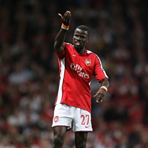 Thrilling Goal: Eboue Scores the Difference for Arsenal against Olympiacos in 2009 Champions League