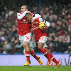 The Thrilling Goal and Emotional Reaction of Theo Walcott and Jack Wilshere (Chelsea vs. Arsenal, Premier League 2012-13)