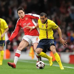 Thrilling Quarter-Final Draw: Samir Nasri vs. Daniel Alves - Arsenal vs. Barcelona, UEFA Champions League