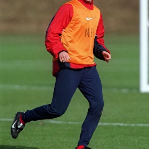 Tomas Danilevicius during Arsenal training, pre Spartak Moscow match