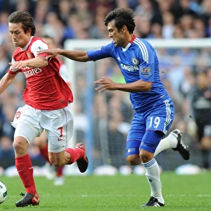 Tomas Rosciky (Arsenal) Paulo Ferreira (Chelsea). Chelsea 2: 0 Arsenal, Barclays Premier League