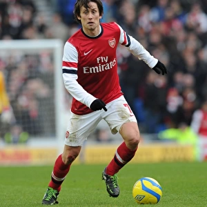 Tomas Rosicky in Action: Arsenal vs. Brighton & Hove Albion, FA Cup 2012-13