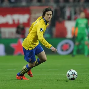Tomas Rosicky in Action: Arsenal vs. FC Bayern Munich, UEFA Champions League 2013-14 Tomas Rosicky in Action: Arsenal vs. FC Bayern Munich, UEFA Champions League 2013-14