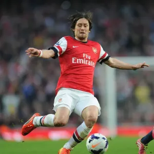 Tomas Rosicky in Action: Arsenal vs Manchester City, Premier League 2013/14