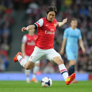 Tomas Rosicky in Action: Arsenal vs Manchester City, Premier League 2013-2014